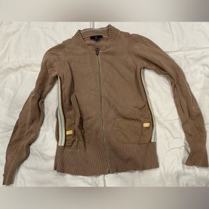 Gap women’s sweater jacket khaki with side details